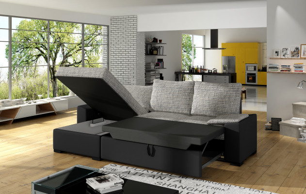 Multifunktion Bettfunktion Bettkasten Schlafsofa Ecksofa Couch Sofas Sofa