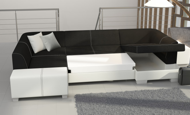 Sofa Couch Modern Schlafsofa Couch Bettfunktion Polster Eckgarnitur