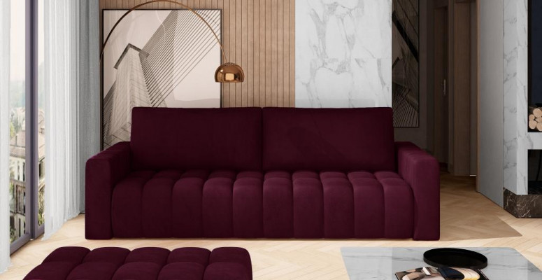 Klassische Dreisitzer Couchen Polster Sofa 3Sitzer Textil Couchen Stoffsofa Neu