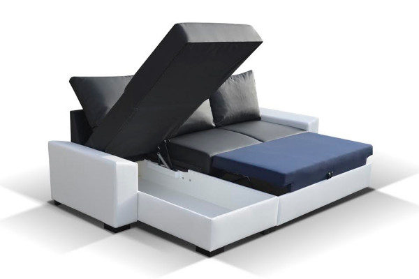 Multifunktion Bettfunktion Bettkasten Schlafsofa Ecksofa Couch Sofas Sofa