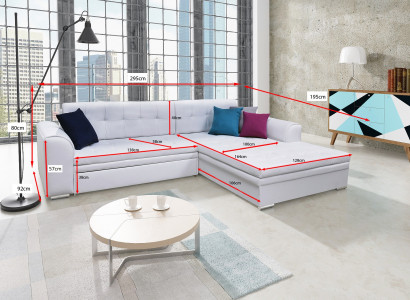 Design Ecksofa Bettfunktion Couch Polster Couchen Textil Sofas Sofa