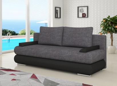 Design Schlafsofa Couch Polster 3 Sitzer Stoff Couch Gästezimmer Sofas