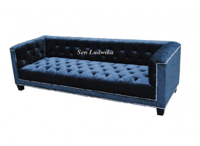 Elegante Design Couch Polster Chesterfield Sofa Couchen Sofas Dreisitzer Samt