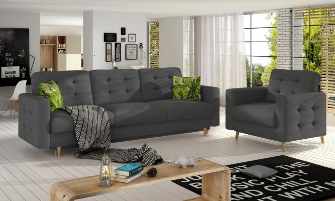Sofagarnitur 3+1 Sitzer Sitzpolster Garnituren Leder Sofas Couchen Polster Sofa