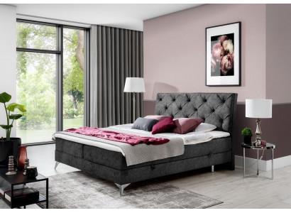 Bett Textil Polster Doppel Design Barock Modern Stil Chesterfield Betten Hotel