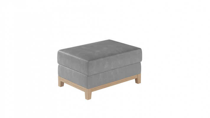 Design Polster Hocker Fußhocker Ottomane Sitz Chaise Gepolstert Pufa Blau