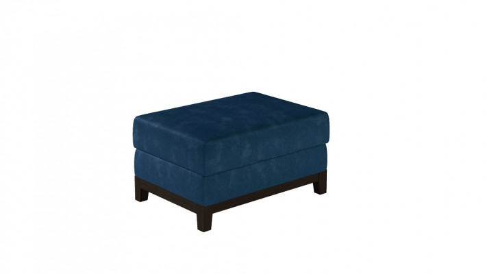 Design Polster Hocker Fußhocker Ottomane Sitz Chaise Gepolstert Pufa Blau