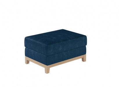 Design Polster Hocker Fußhocker Ottomane Sitz Chaise Gepolstert Pufa Blau