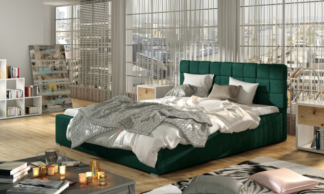 Designer Bett Schlafzimmer Betten Textil Hotel Luxus Polster 200x200cm