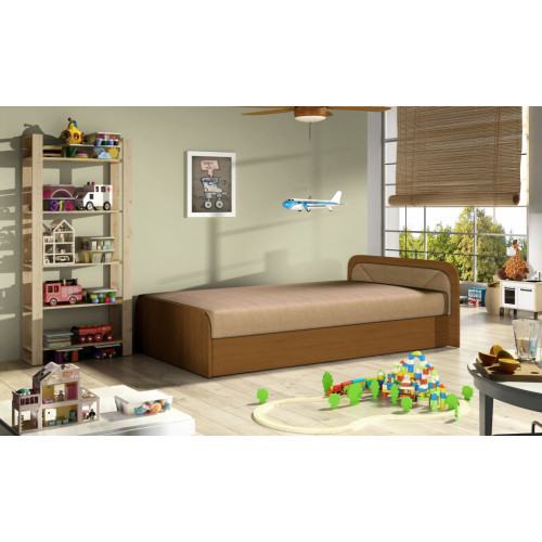 Kinder Zimmer Polsterbett Bett Betten Holz Schlaf Sofa Matratze 80x190cm Neu