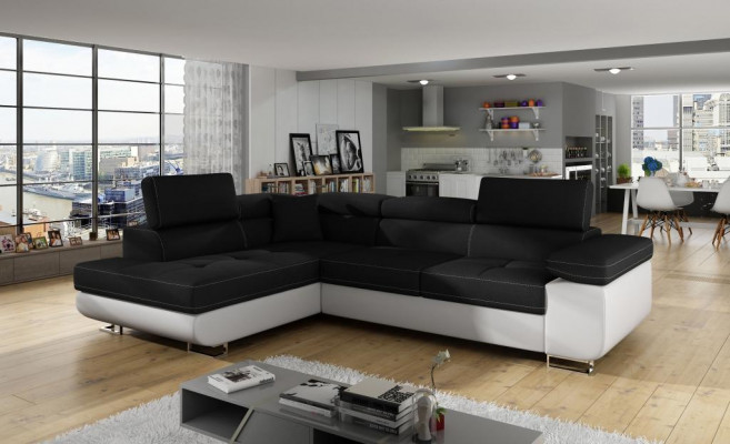 Wohnlandschaft L Form Ecksofa Textil Design Polster Garnitur Sofa Ecke Eckcouch