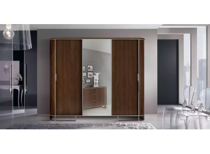 Kleiderschrank Schrank Luxus Holz Design Möbel Schlafzimmer Braun Neu