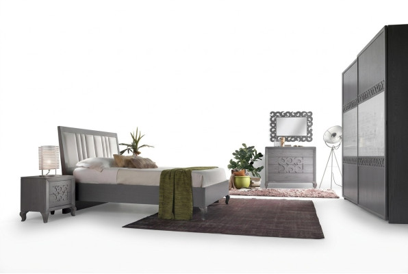 Bett 2x Nachttische Kommode Luxus 6tlg Schlafzimmer Set Hotel Design
