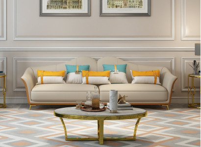 Luxus Dreisitzer Couch Sitz Polster 3 Sitz Polster Couchen Loung Club Neu Sofa