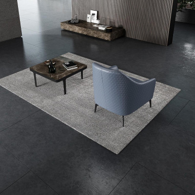 Moderner Design Sessel Leder Wohnzimmer Lounge Luxus Design Möbel