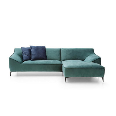 Design Ecksofa L-form Modern Sofas Stoff Textil Couch Wohnlandschaft Sofa Samt