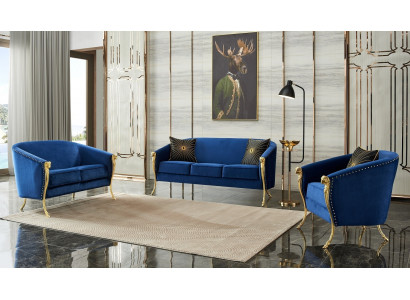 Design 3 Sitzer Relax Sofas Club Lounge Sofa Textil Polster Couch Stoff Couchen