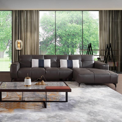 Design Esk Ecksofa L-form Modern Sofas Ledersofa Couch Sofa Sitz Wohnlandschaft