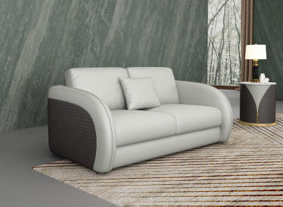 Ledersofa Couch Wohnlandschaft 2 Sitzer Design Modern Sofa Zweisitzer Echtleder