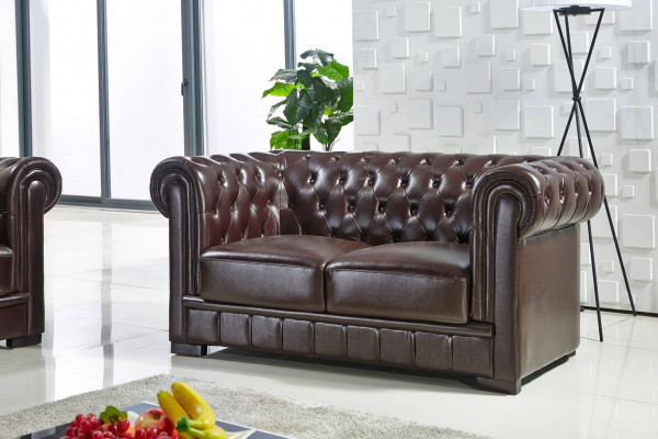 Design Zweisitzer Lounge Möbel 2 Sitzer Sofa Couch Polster Club Couchen Sofas