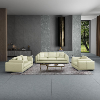 Modern Dreisitzer Sofa 3 Sitzer Couchen (ohne 2+1Sitzer) Polster Sofas Echtleder