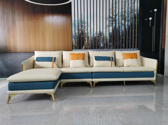Hochwertige Eckcouch Wohnlandschaft Ecksofa L-Form Stoff Couch Garnitur Sofa Neu