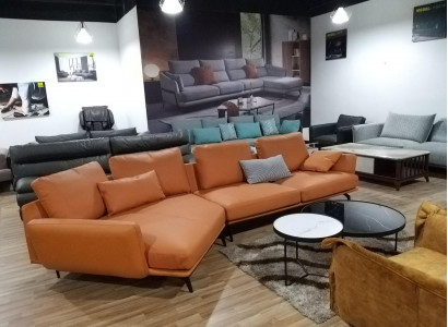 Ecke Ecksofa L-Form Wohnlandschaft Sofa Couch Polster Garnitur Leder Stoff Sofas