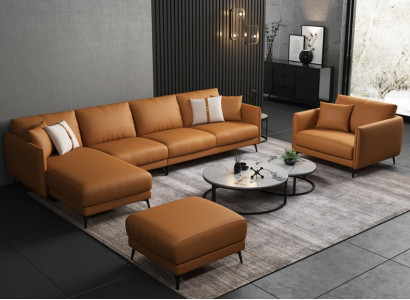 Wohnlandschaft Garnitur Design Modern Sofas Moderne Ecksofa Ledersofa Couch Neu