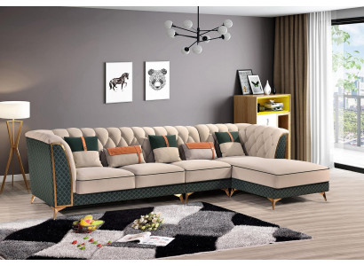 Ecksofa L Form Modernes Sofa Ledersofa Eckgarnitur Polster Wohnlandschaft