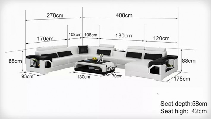 Design Ecksofa Wohnzimmer Möbel Deko Moderne Eckcouch Lederpolster Couch