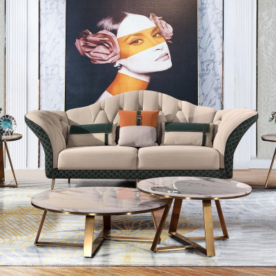 Exklusive Polster Designer Möbel 32 Sitzer Couch Garnitur 2tlg. Wohnlandschaft