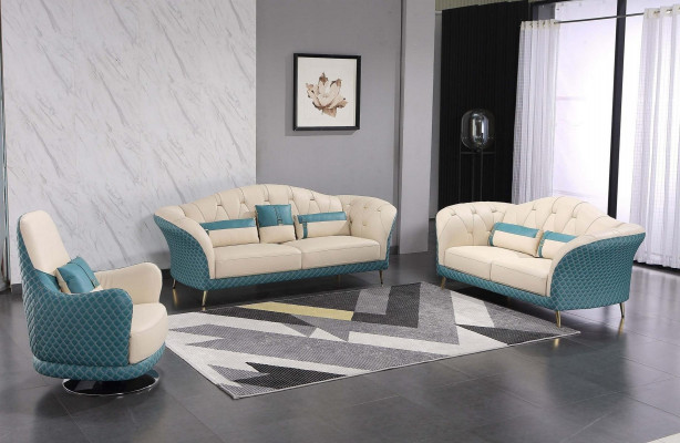 Exklusive Polster Designer Möbel 32 Sitzer Couch Garnitur 2tlg. Wohnlandschaft