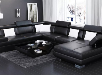 Ecksofa Wohnzimmer Design Moderne Eckcouch Lederpolster Couch Sofa
