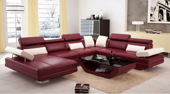 Ecksofa Wohnzimmer Design Moderne Eckcouch Lederpolster Couch Sofa