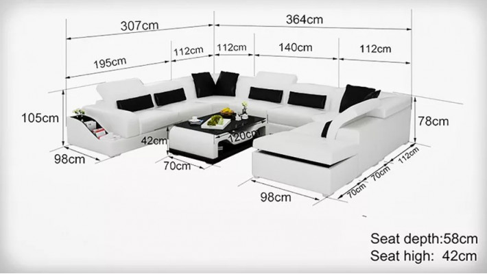 Wohnzimmer Leder xxl couch sofa landschaft moderne designer eckpolster