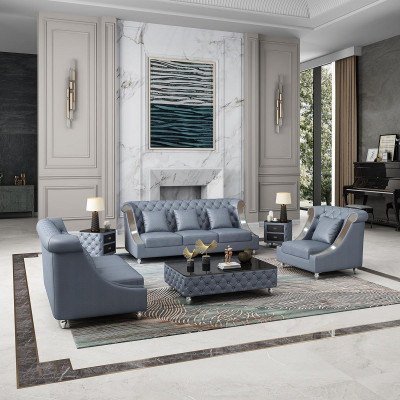 Ledersofa Couch Wohnlandschaft Garnitur Design Modern 3 1 Sitzer Sofa Neu