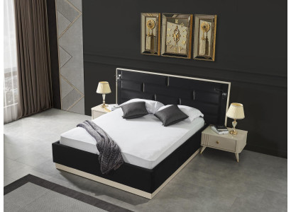 Luxus Doppelbett Betten Schlafzimmer Möbel Design Loft Hotel Einrichtung