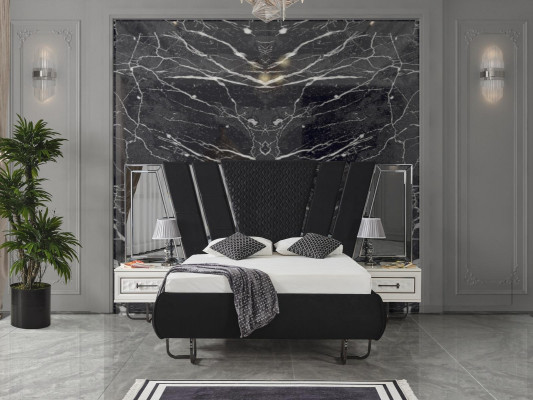 chlafzimmer Bett 2x Nachttische Luxus Betten Set Komplett Design Möbel 3tlg