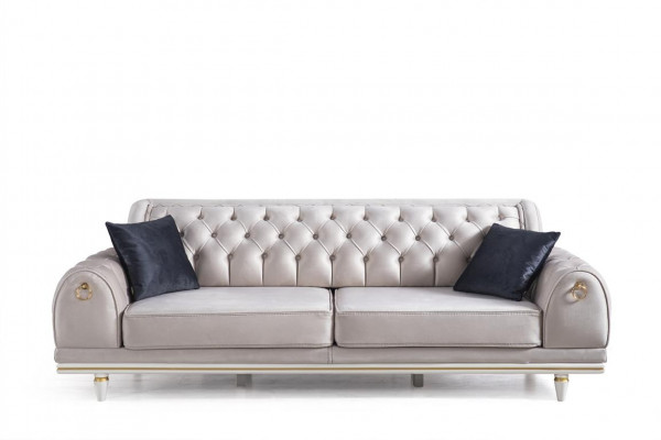 Luxus Sofagarnitur Couch Set Möbel 3+3+1 Couchtisch Möbel Textil 4tlg