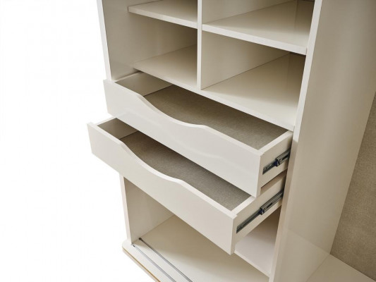 Modernes Schlafzimmer Set Couch Set Kleiderschrank 2x Nachttisch Möbel 4tlg