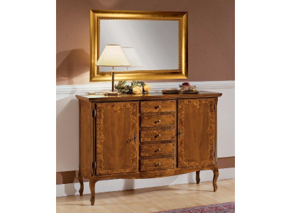 Luxus Kommode Spiegel Gruppe Holz Konsole Sideboard Schubladen Kommoden Konsolen