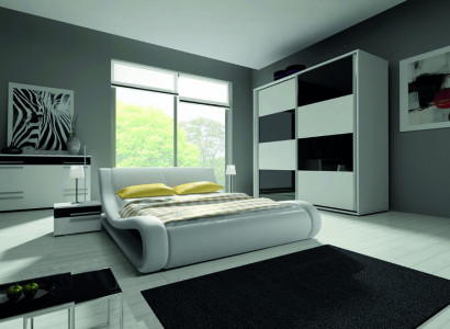 Design Schlafzimmer Komplett Garnituren Schrank Bett Kommode Nachttisch Modern