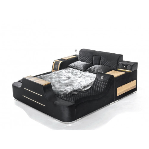 Exquisites Bett multifunktionales Doppelliegebett moderne Schlafzimmermöbel