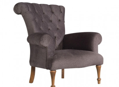 Chesterfield Couch Sofa Relax Stoff Lounge Luxus Polster Sessel Design Braun