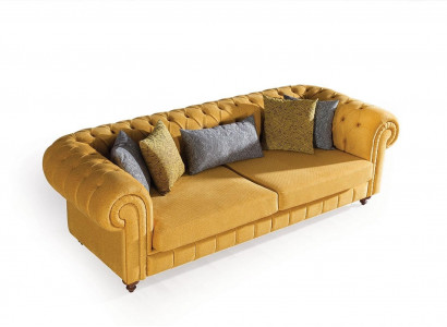 Sofa Couch Polster Sofas Design Möbel 3 Sitzer Dreisitzer Chesterfield