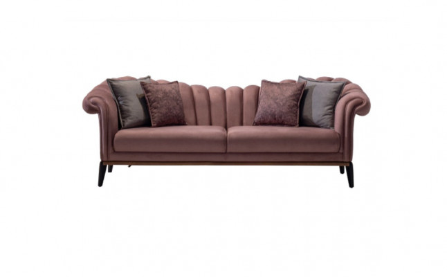Dreisitzer Luxus 3 Sitzer Couch Polster Sofa Leder Stoff Textil Couchen Neu