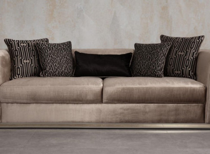 Sofa 3 Sitzer Couch Holz möbel Wohnzimmermöbel Sofas Couch italienischer Stil