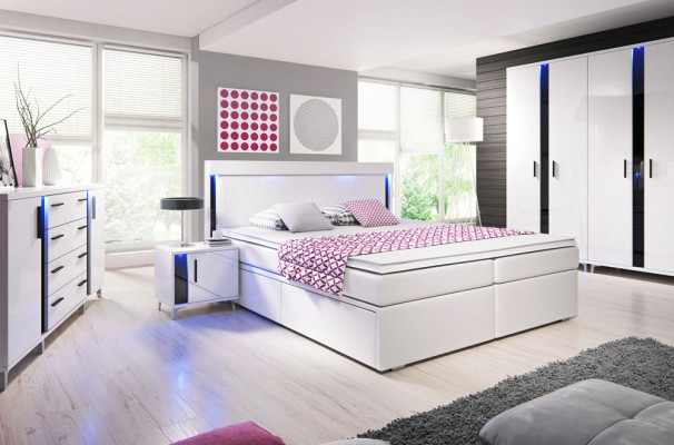 Design Schlafzimmer Garnituren Komplett Schrank Bett Kommode Nachttisch