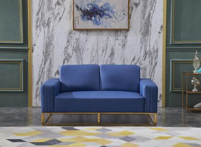 Couch Kunstleder Sofa Edles Design Designer 2 Sitzer Möbel Klassische