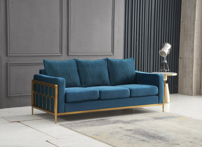 Dreisitzer Couch Polster Design Sofa Moderne Sitz Deko Sofas Zimmer Möbel